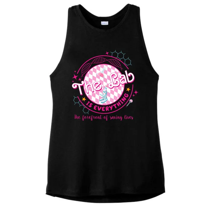 The Lab Is Everything The Forefront Of Saving Lives Ladies Tri-Blend Wicking Tank