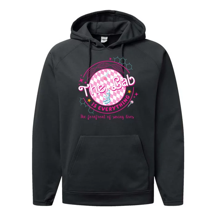 The Lab Is Everything The Forefront Of Saving Lives Performance Fleece Hoodie