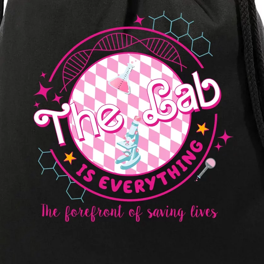 The Lab Is Everything The Forefront Of Saving Lives Drawstring Bag