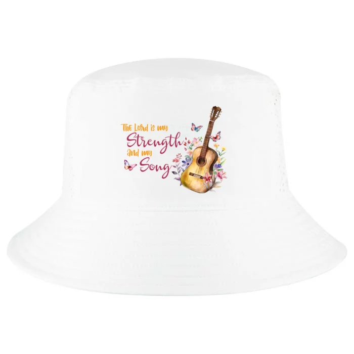 The Lord Is My Strength And My Song Guitar Cool Comfort Performance Bucket Hat