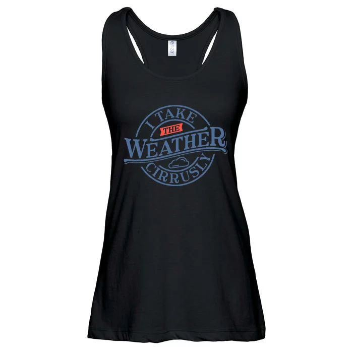 Tornado Lover I Take Weather Cirrusly Meteorologist Ladies Essential Flowy Tank