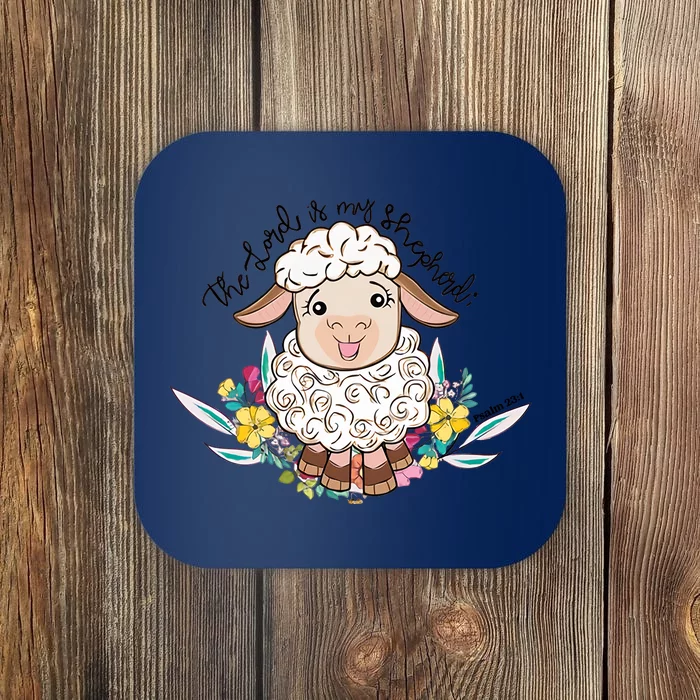 The Lord Is My Shepherd Easter Lamb Easter Christian Easter Jesus God Coaster