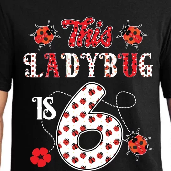 This Ladybug Is 6 Years Old 6th Birthday Family Ladybug Pajama Set