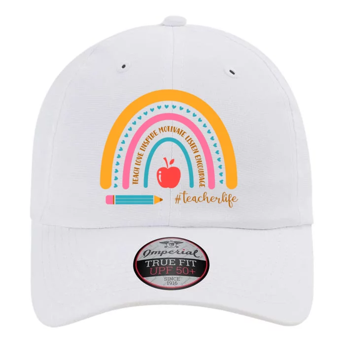 Teacher Life Inspire Rainbow Cute Gift The Original Performance Cap