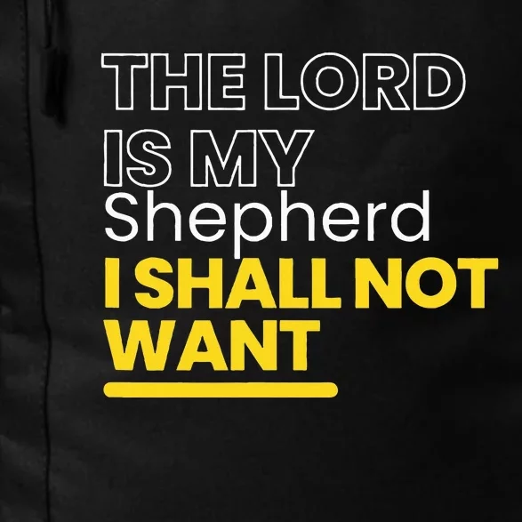 The Lord is My Shepherd I Shall Not Want Christian Daily Commute Backpack