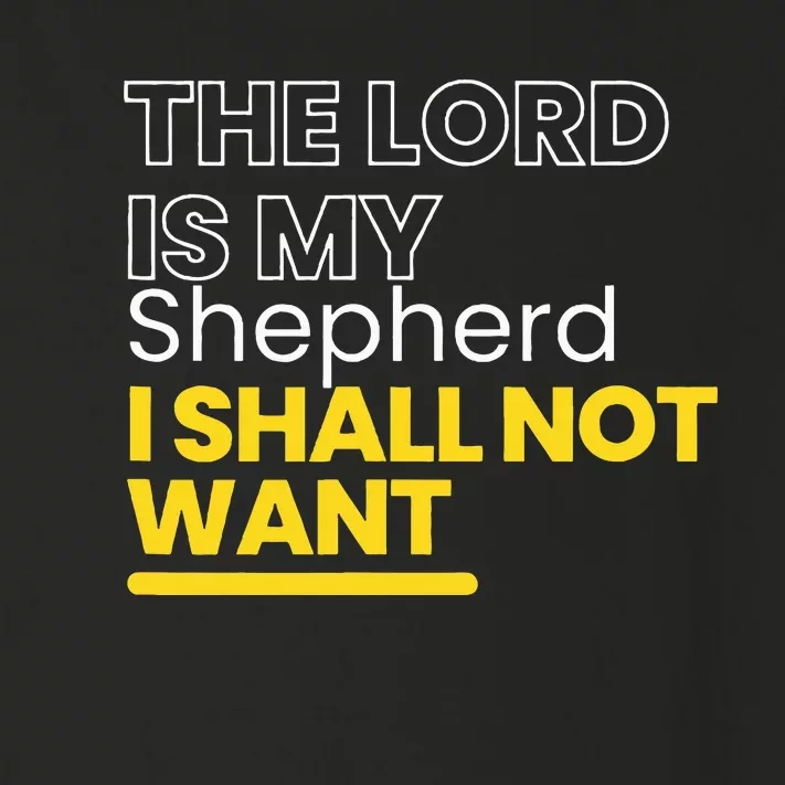 The Lord is My Shepherd I Shall Not Want Christian Toddler Long Sleeve Shirt