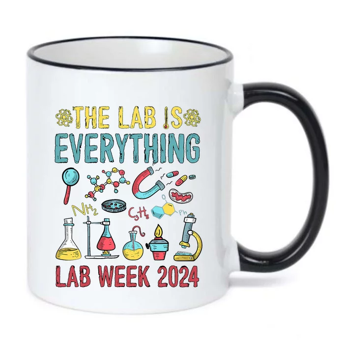 The Lab Is Everything Medical Laboratory Week 2024 Black Color Changing Mug