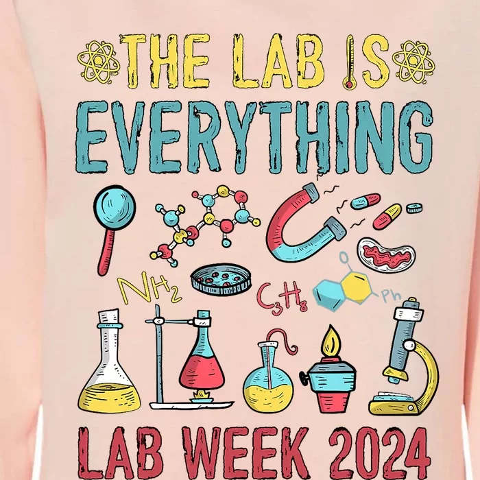 The Lab Is Everything Medical Laboratory Week 2024 Womens California Wash Sweatshirt