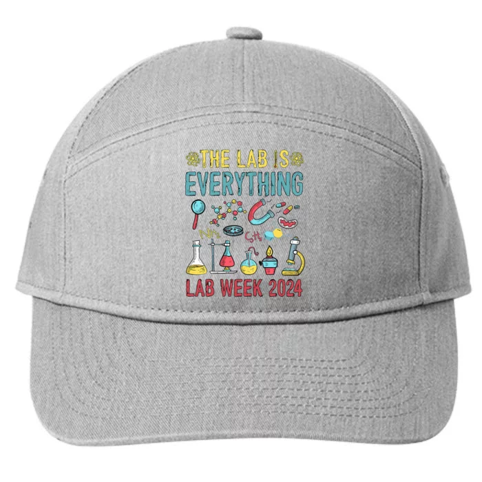 The Lab Is Everything Medical Laboratory Week 2024 7-Panel Snapback Hat