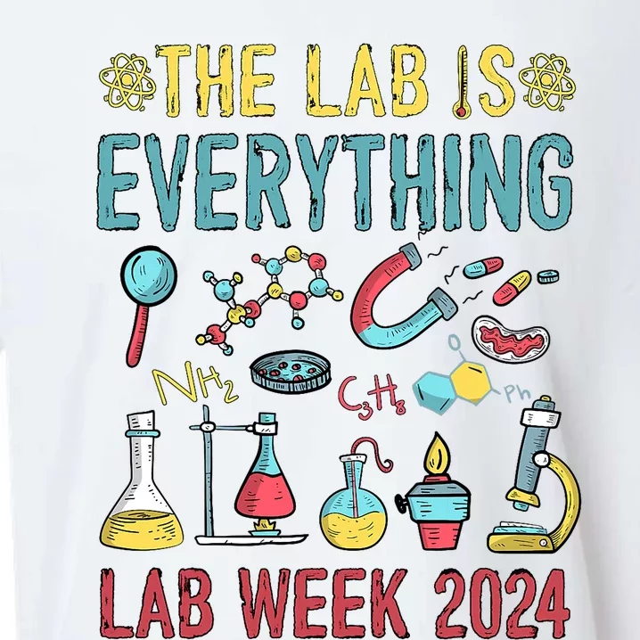 The Lab Is Everything Medical Laboratory Week 2024 Sueded Cloud Jersey T-Shirt