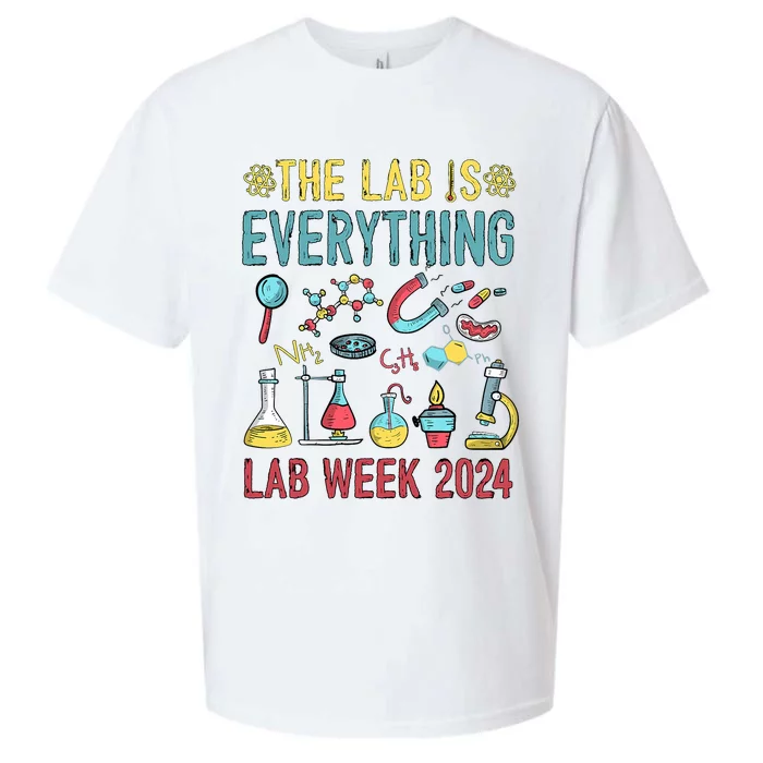 The Lab Is Everything Medical Laboratory Week 2024 Sueded Cloud Jersey T-Shirt