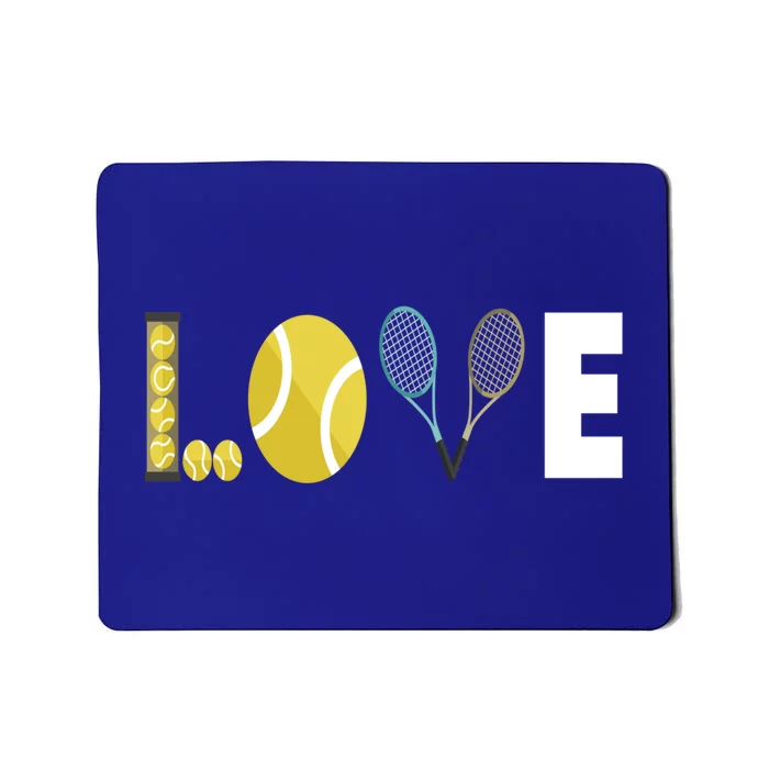 Tennis Love I Tennis Racket Tennis Ball Tennis Player Sport Gift Mousepad