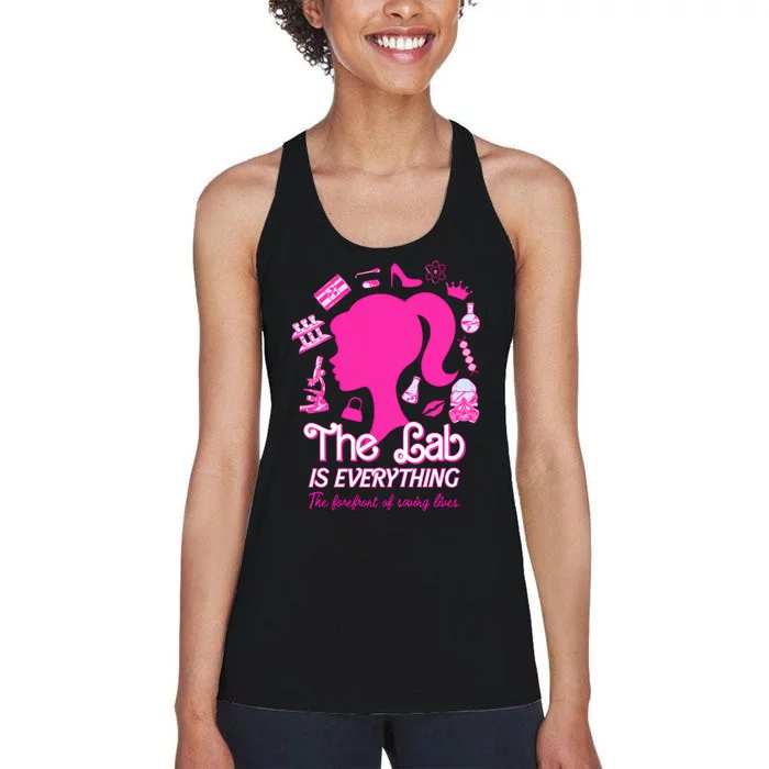 The Lab Is Everything The Forefront Of Saving Lives Women's Racerback Tank