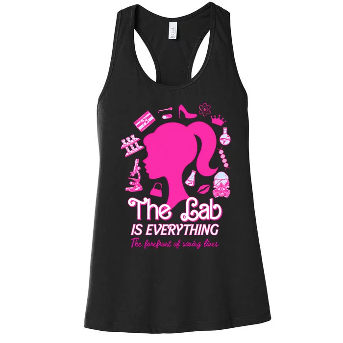 The Lab Is Everything The Forefront Of Saving Lives Women's Racerback Tank