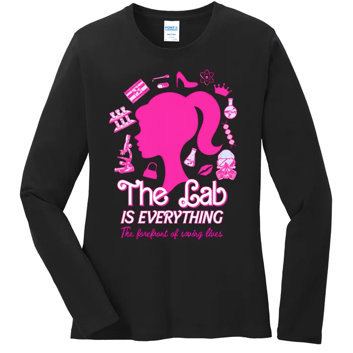 The Lab Is Everything The Forefront Of Saving Lives Ladies Long Sleeve Shirt