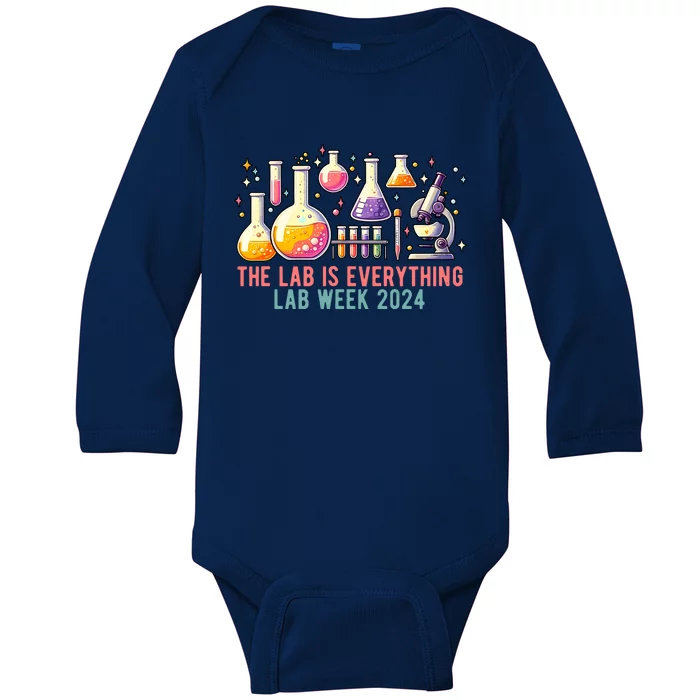 The Lab Is Everything Lab Week 2024 Baby Long Sleeve Bodysuit