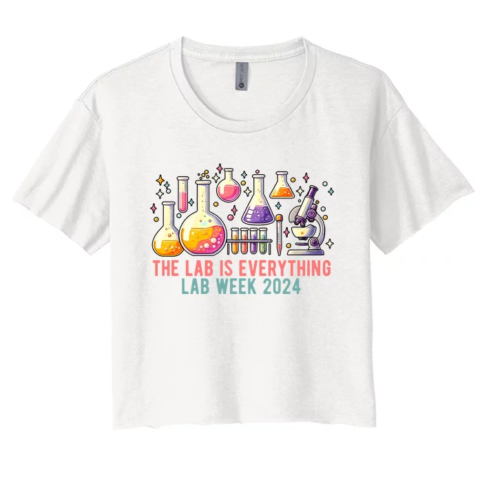 The Lab Is Everything Lab Week 2024 Women's Crop Top Tee