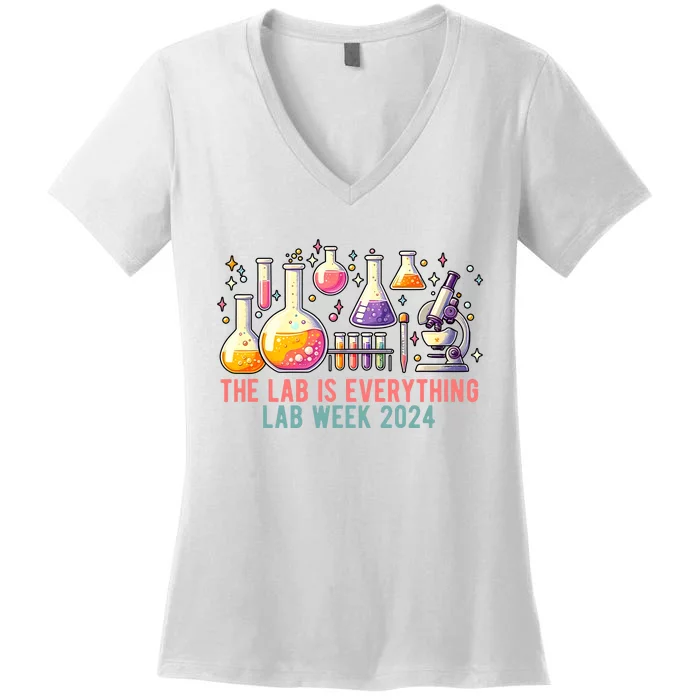 The Lab Is Everything Lab Week 2024 Women's V-Neck T-Shirt