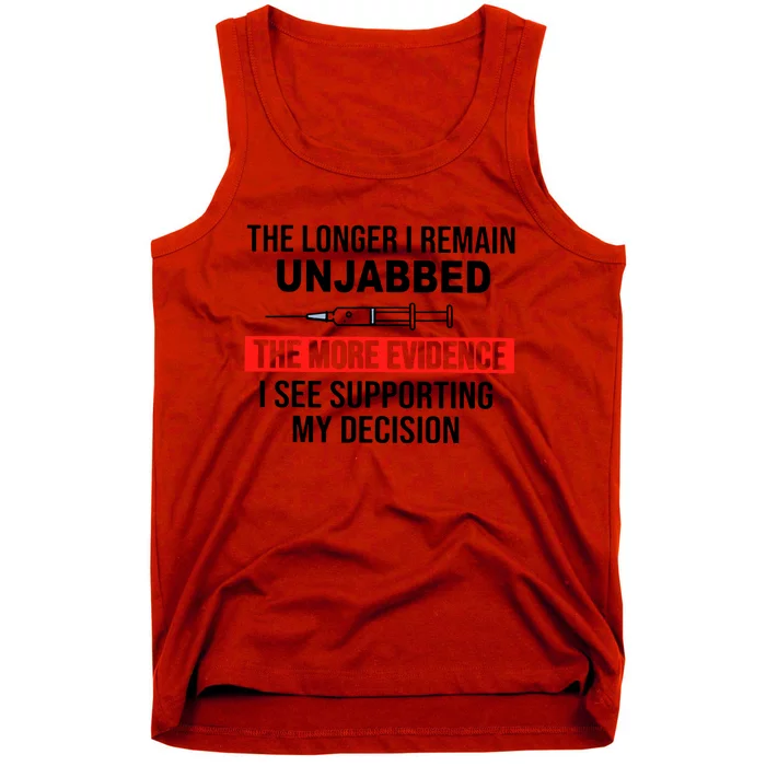 The Longer I Remain Unjabbed Tank Top