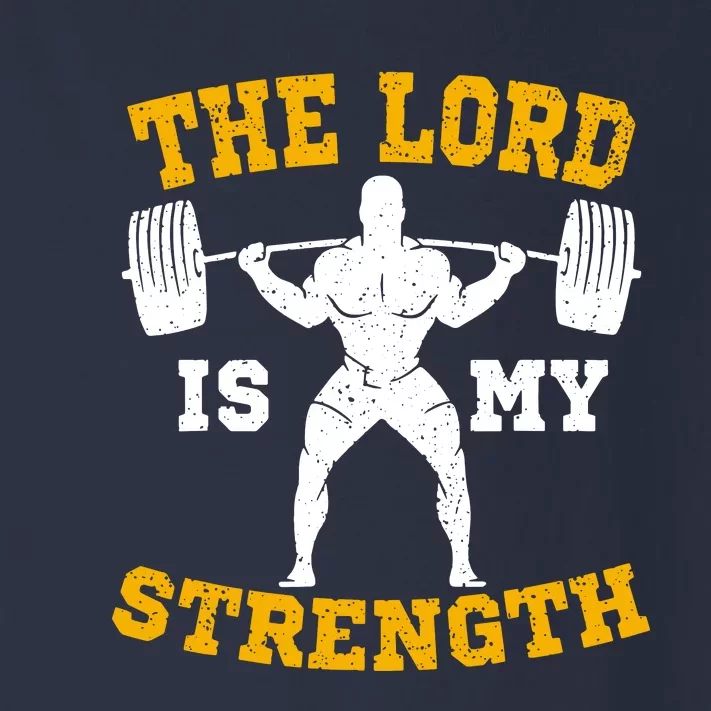 The Lord Is My Strengths Christian Gym Jesus Workout Toddler Long Sleeve Shirt