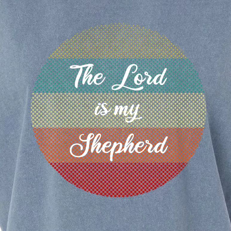 The Lord Is My Shepherd Christians Funny Gift Psalms 23 Bible Gift Garment-Dyed Women's Muscle Tee