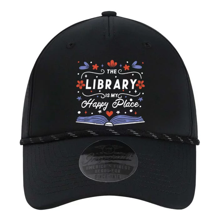 The Library Is My Happy Place Librarian And Booklover Performance The Dyno Cap