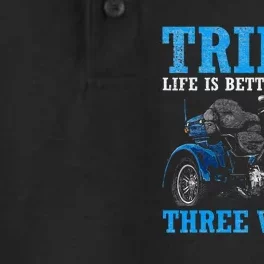 Triker Life Is Better On Three Wheels Motorcycle Trike Dry Zone Grid Performance Polo