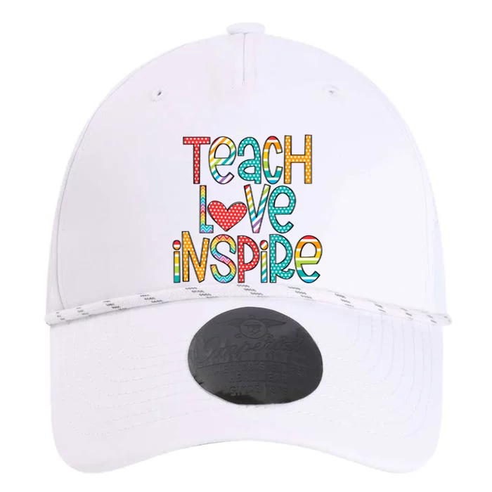 Teach Love Inspire Back To School Teacher Inspirational Teacher Performance The Dyno Cap