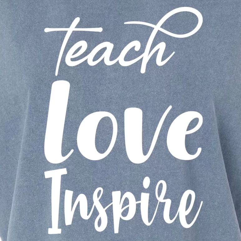 Teach Love Inspire Garment-Dyed Women's Muscle Tee