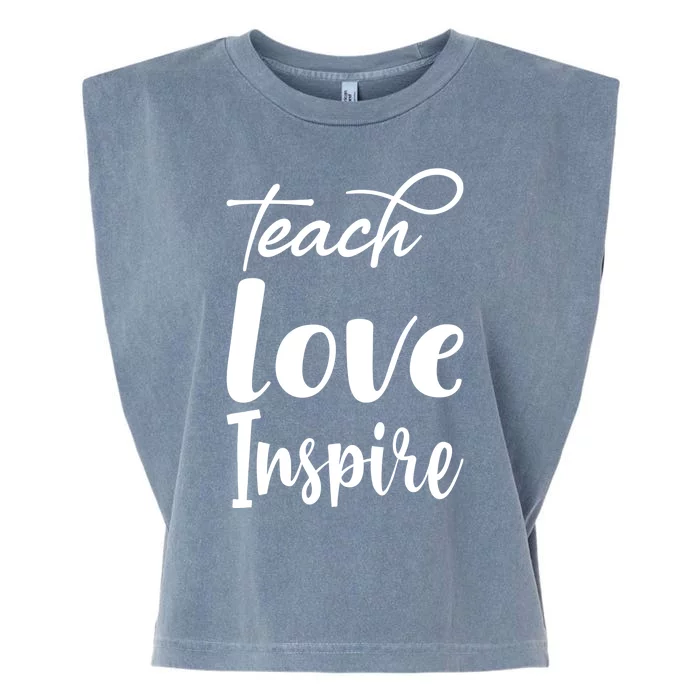 Teach Love Inspire Garment-Dyed Women's Muscle Tee