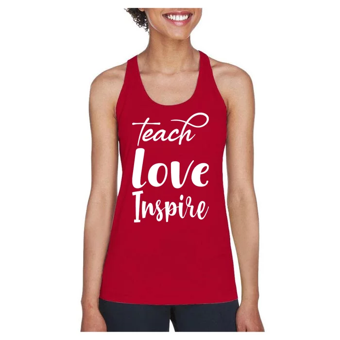 Teach Love Inspire Women's Racerback Tank