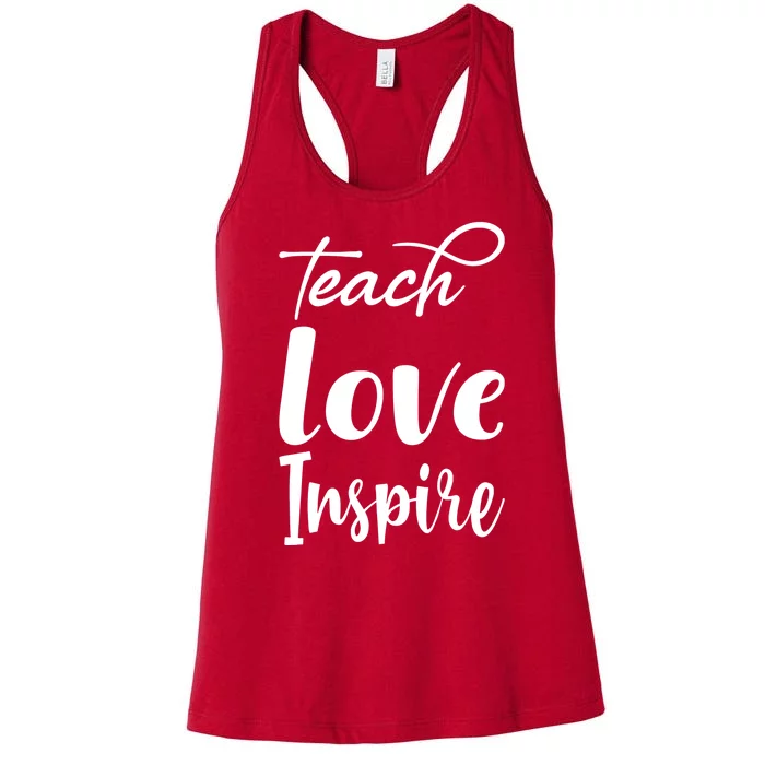 Teach Love Inspire Women's Racerback Tank