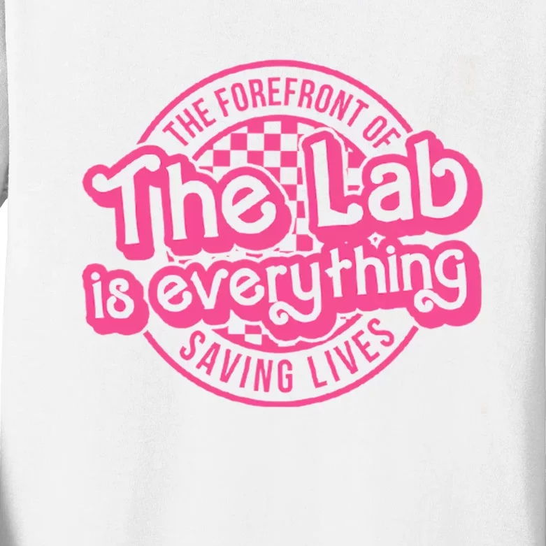 The Lab Is Everything Lab Week 2024 Lab Scientist Pathology Kids Long Sleeve Shirt