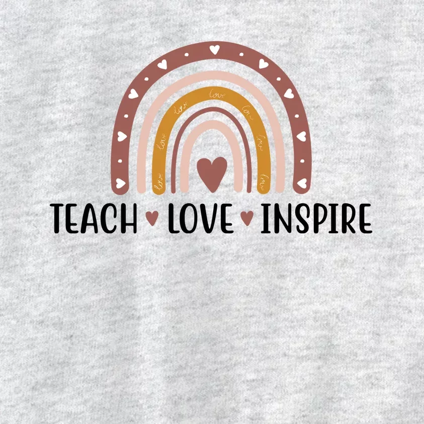 Teach Love Inspire Fall Autumn Rainbow Kids Sweatshirt