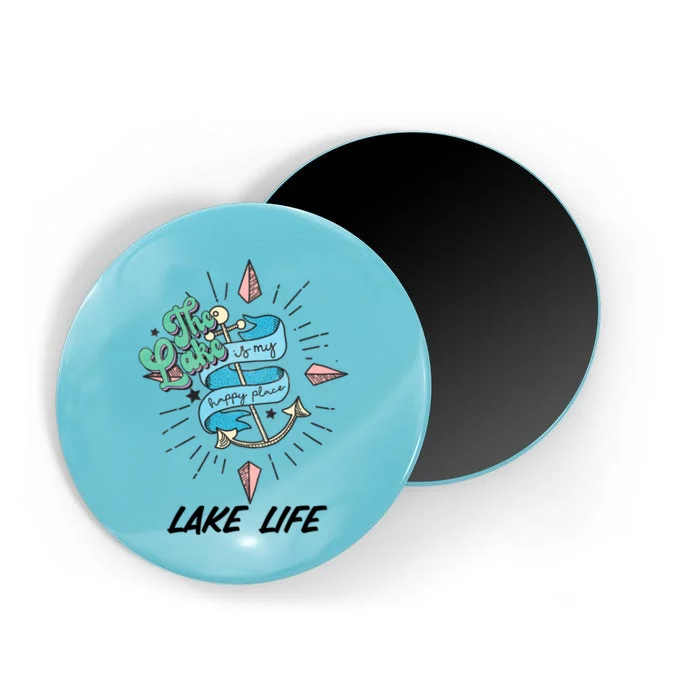 The Lake Is My Happy Place Lake Life Meaningful Gift Magnet