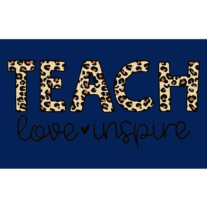 Teach Love Inspire Leopard Teacher Appreciation Gifts Women Bumper Sticker