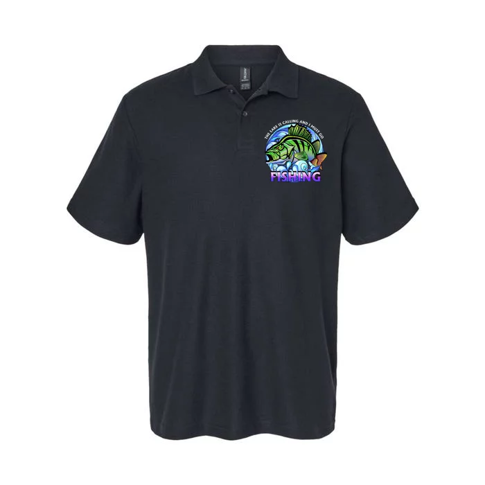 The Lake Is Calling And I Must Go Fishing Softstyle Adult Sport Polo