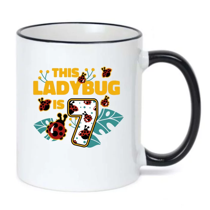 This Ladybug Is 7 Cute Gift Black Color Changing Mug