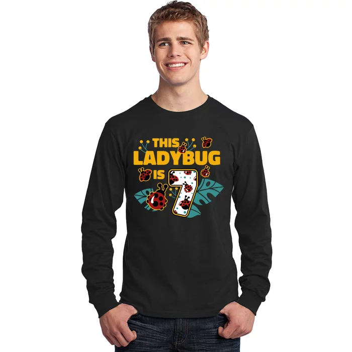 This Ladybug Is 7 Cute Gift Long Sleeve Shirt