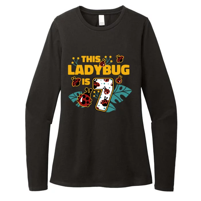 This Ladybug Is 7 Cute Gift Womens CVC Long Sleeve Shirt