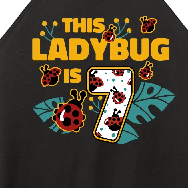 This Ladybug Is 7 Cute Gift Women’s Perfect Tri Rocker Tank