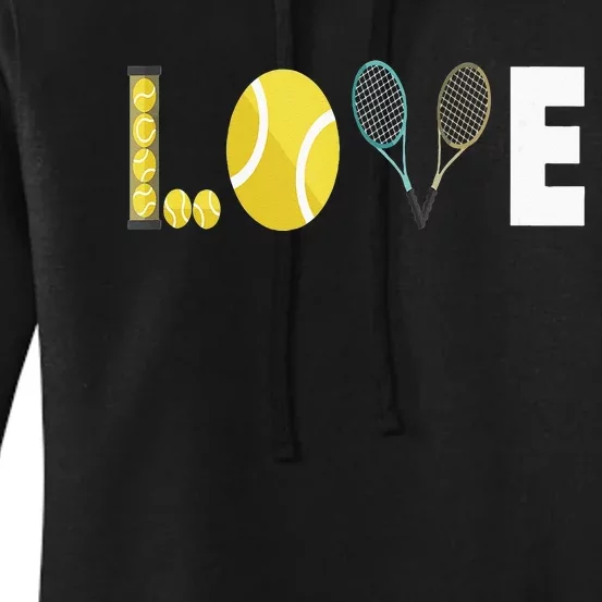 Tennis Love I Tennis Racket Tennis Ball Tennis Player Sport Women's Pullover Hoodie