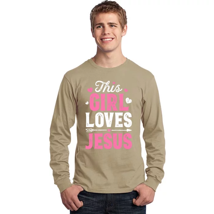 This Loves Jesus Funny Christian Faith Religious Women Tall Long Sleeve T-Shirt