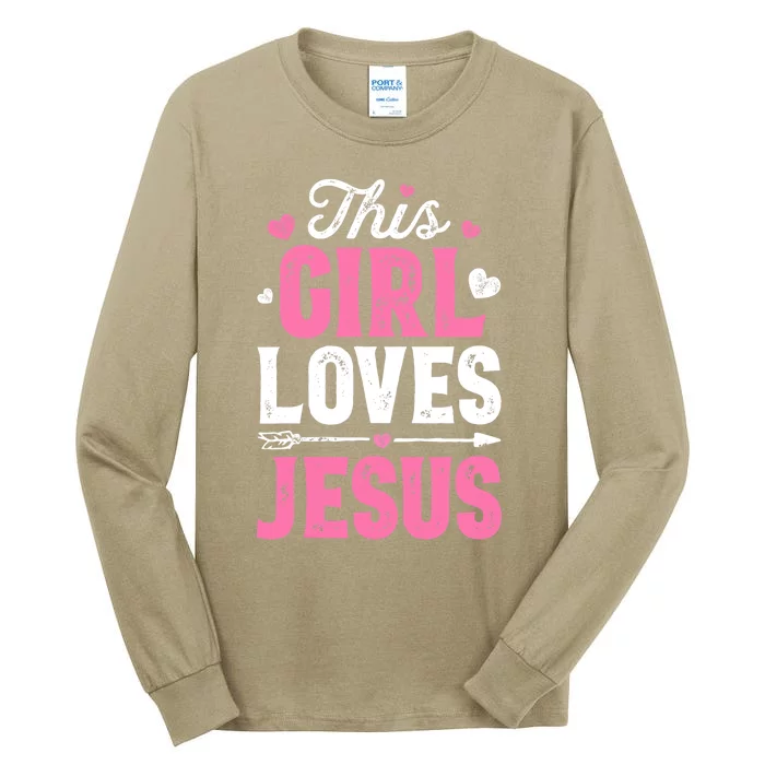 This Loves Jesus Funny Christian Faith Religious Women Tall Long Sleeve T-Shirt