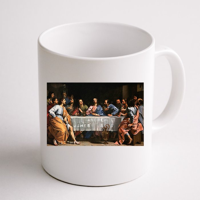 The Lord Jesus Christ With 12 Apostles On The Lords Supper Front & Back Coffee Mug