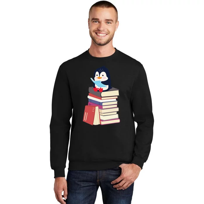 Teacher Librarian Kawaii Penguin Book Lover Penguin Sweatshirt