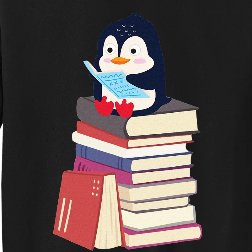 Teacher Librarian Kawaii Penguin Book Lover Penguin Sweatshirt