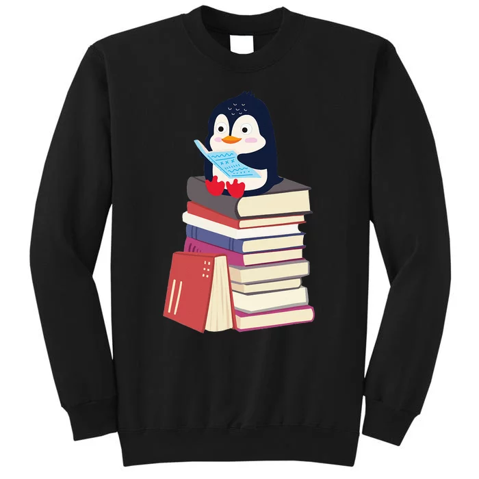 Teacher Librarian Kawaii Penguin Book Lover Penguin Sweatshirt