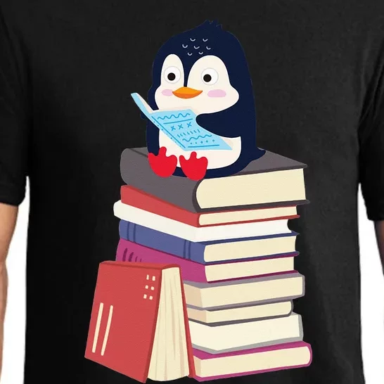 Teacher Librarian Kawaii Penguin Book Lover Penguin Pajama Set