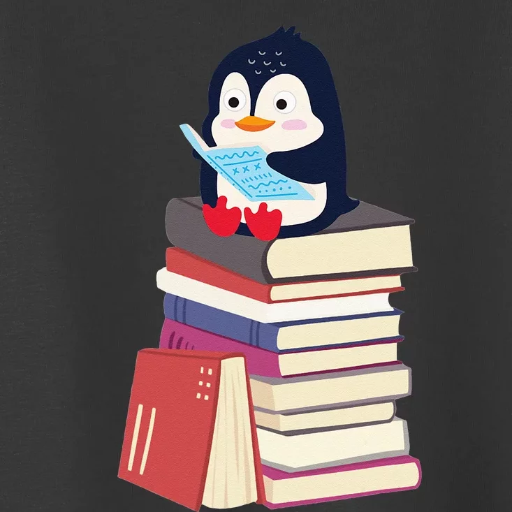 Teacher Librarian Kawaii Penguin Book Lover Penguin Toddler T-Shirt